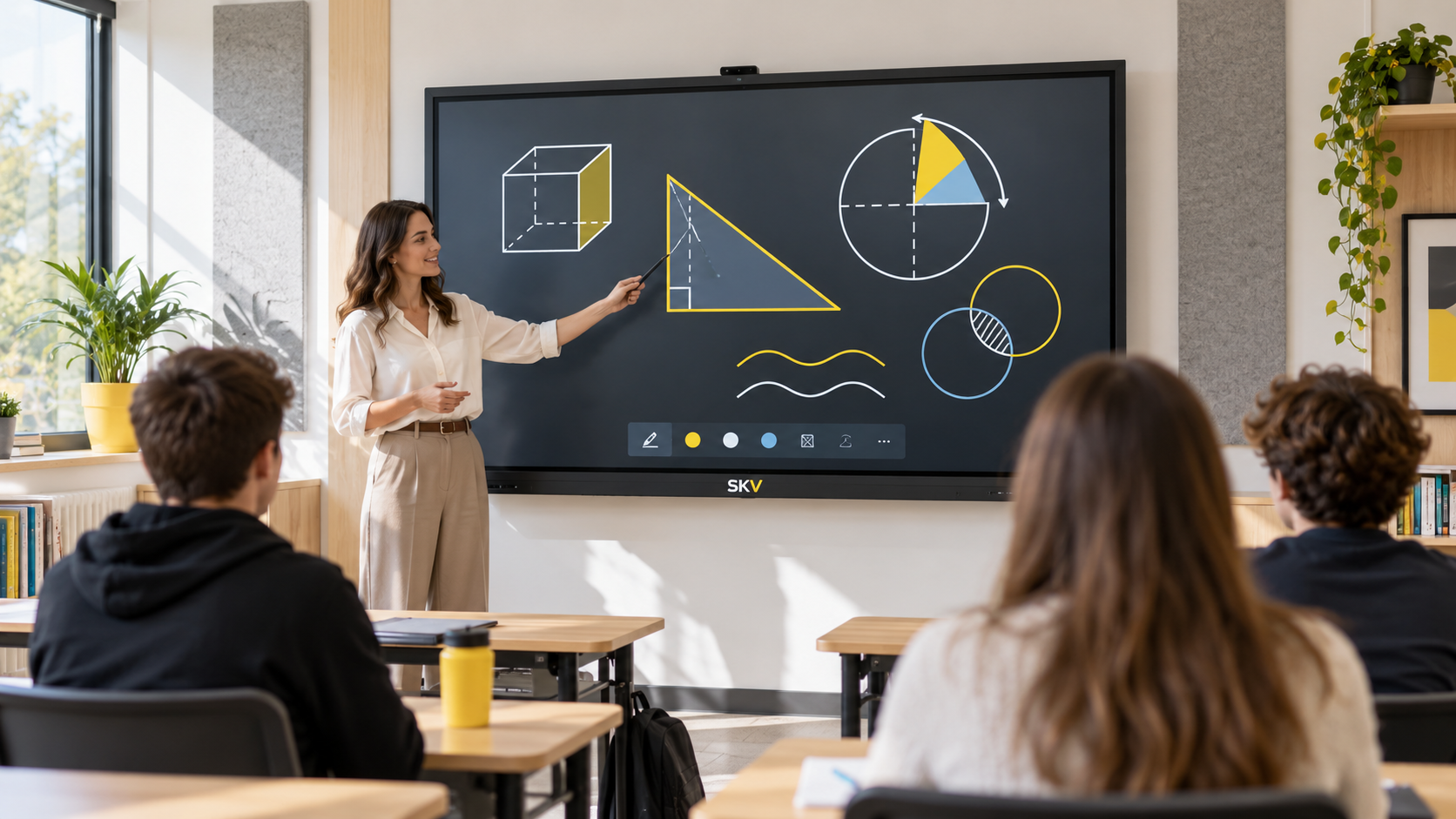 Information display used in an education environment