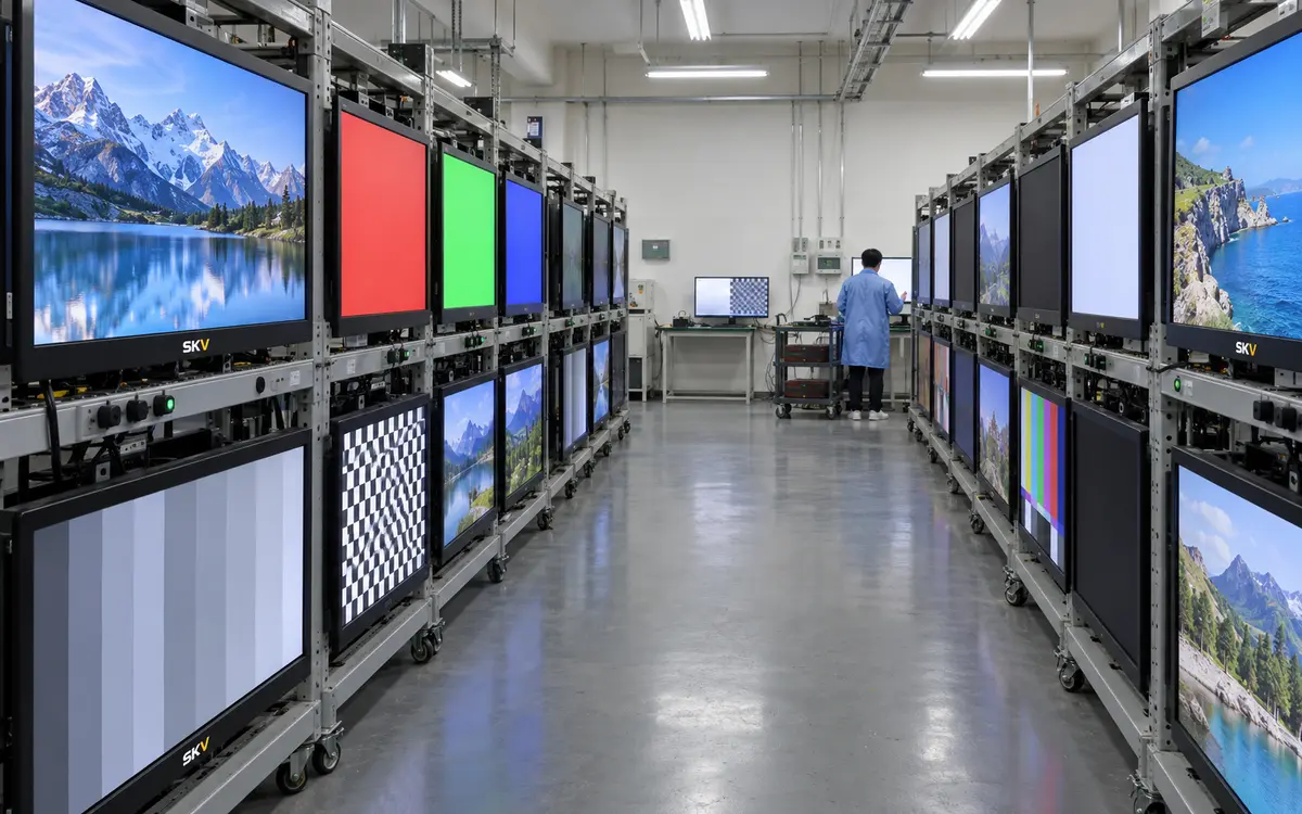 Display aging test